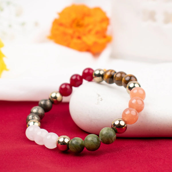 Dhan Vriddhi Bracelet with Selenite Plate