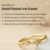 Power & Protection Combo | Karungali Mala with Hanuman Kavach & Gold Plated Vel Kada