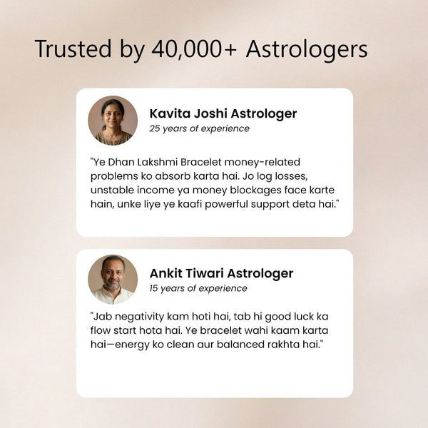 Dhan Lakshmi Bracelet with Free Raw Selenite Plate