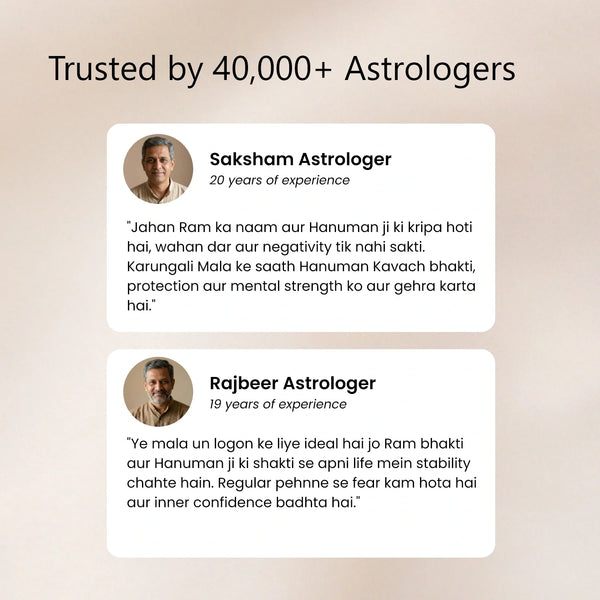 Power & Protection Combo | Karungali Mala with Hanuman Kavach & Gold Plated Vel Kada