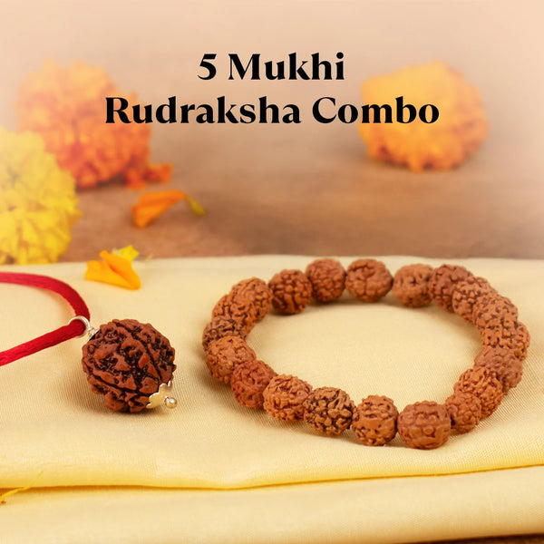 5 Mukhi Rudraksha Combo