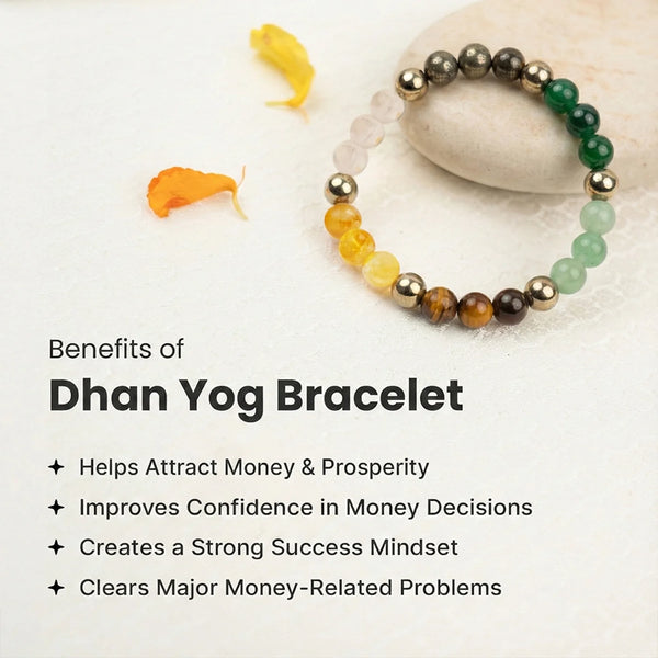 Dhan Shanti Combo - Dhan Yog Bracelet with Navgrah Bracelet