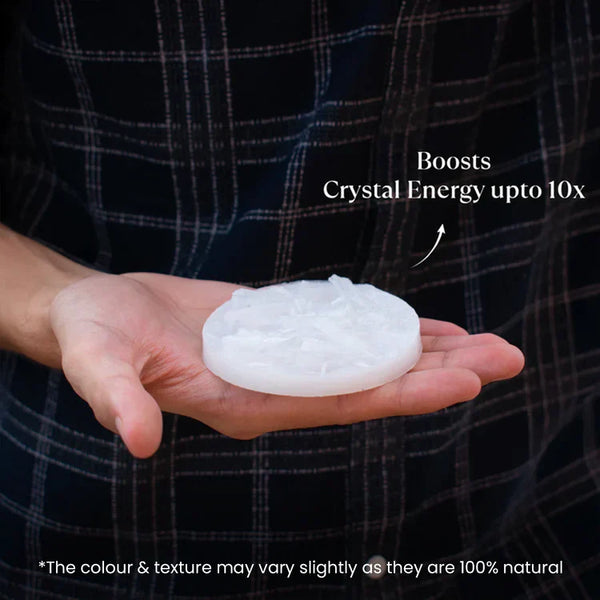 Dhan Yog Chips Bracelet With Free Raw Selenite Plate